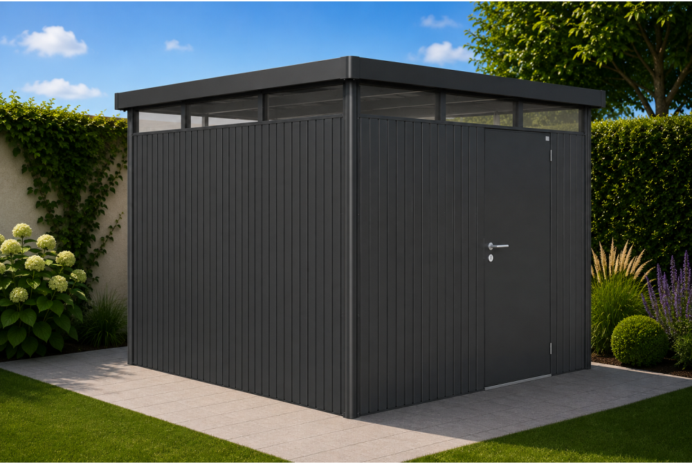 Abri métal BIOHORT HighLine H5 porte simple