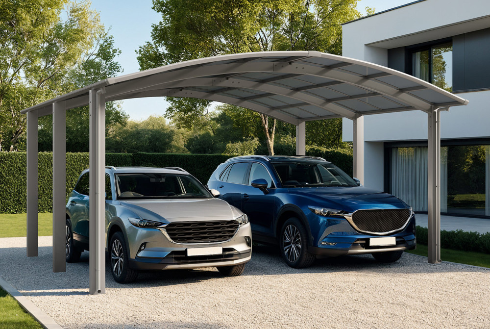 Carport XIMAX PORTOFORTE Mt.M T60 – 4,95m×5,42m – 75kg/m²