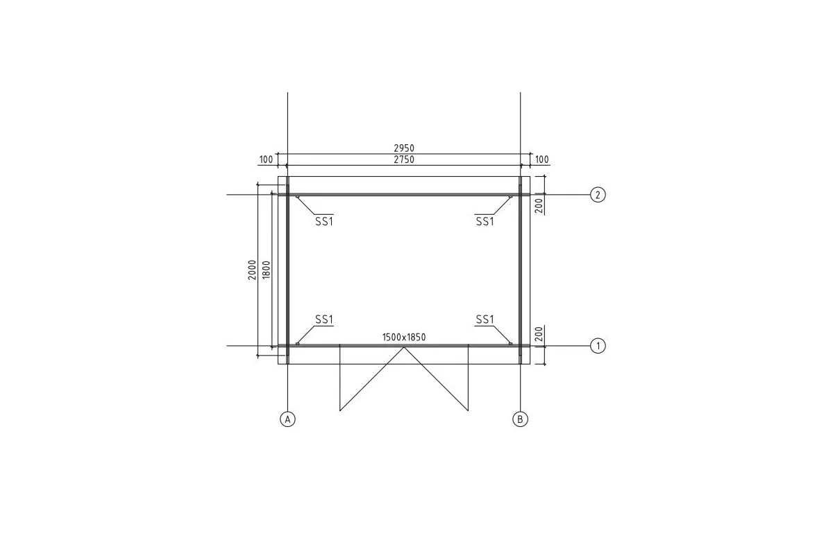 Abri de jardin bois traité autoclave ORIGINE 1D - Toit double pente - 4,69 m² - Madriers 28 mm
