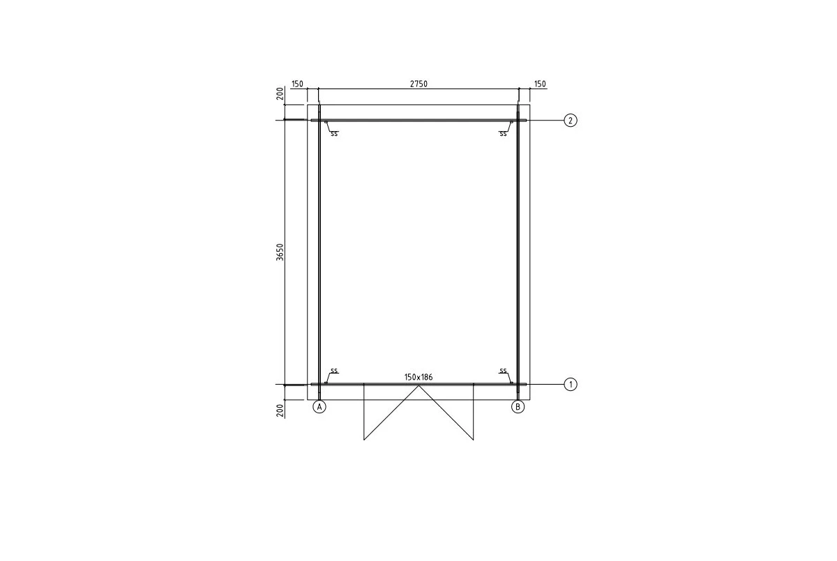 Abri de jardin bois traité autoclave ORIGINE 5A - Toit double pente - 10,92 m² - Madriers 28 mm