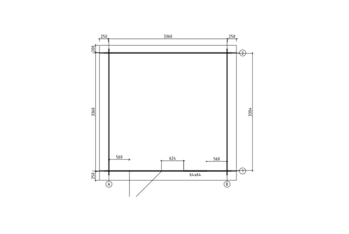 Abri de jardin bois traité autoclave HORIZON 5B - Toit plat - 10,92 m² - Madriers 28 mm