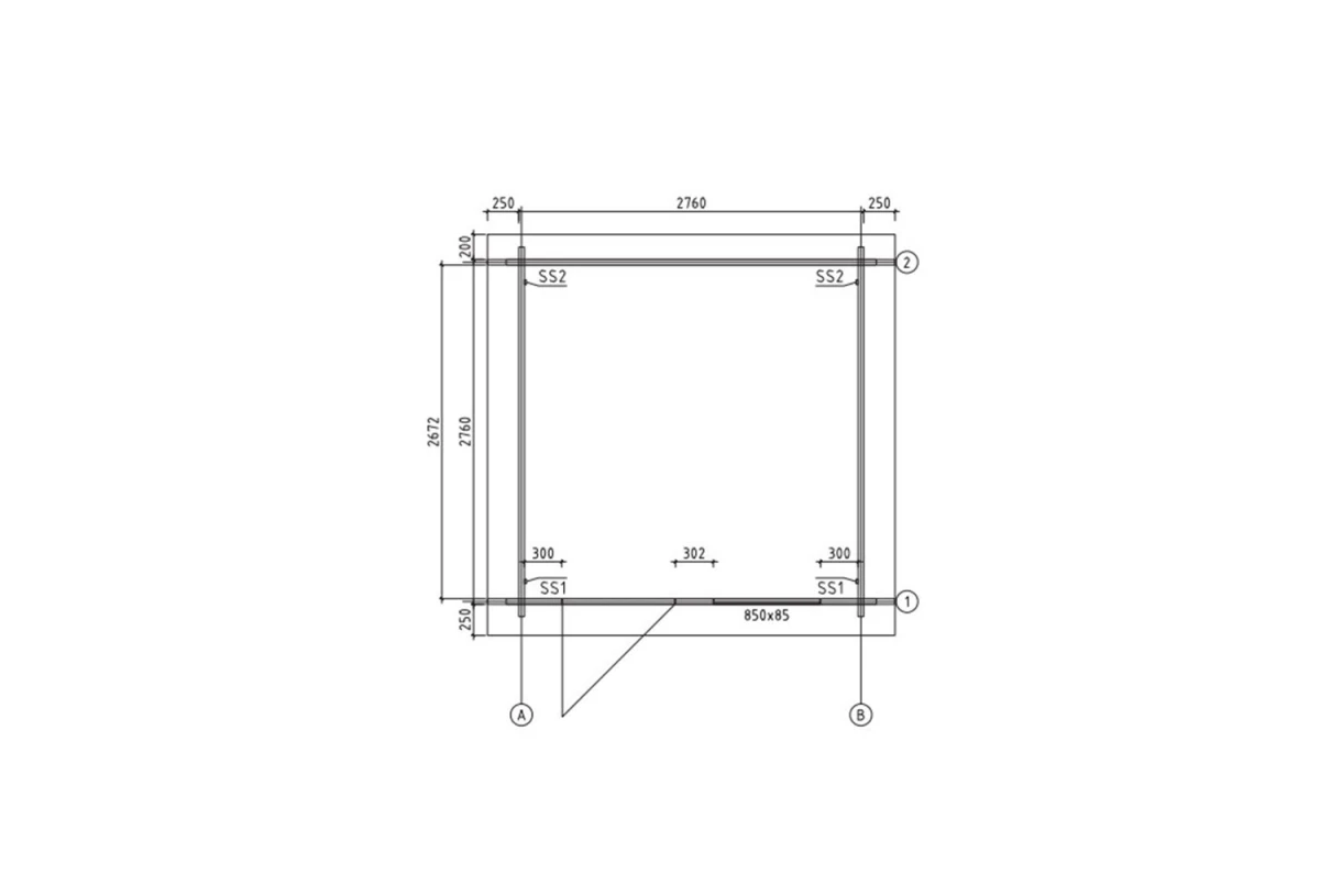 Abri de jardin bois traité autoclave HORIZON 3N - Toit plat - 7,14 m² - Madriers 44 mm