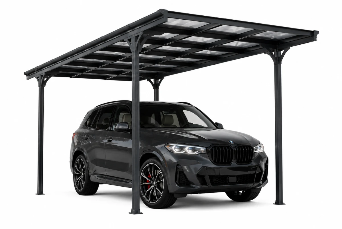 Carport XIMAX ECO T60 – Anthracite – 5,03m×3,00m – 75kg/m²