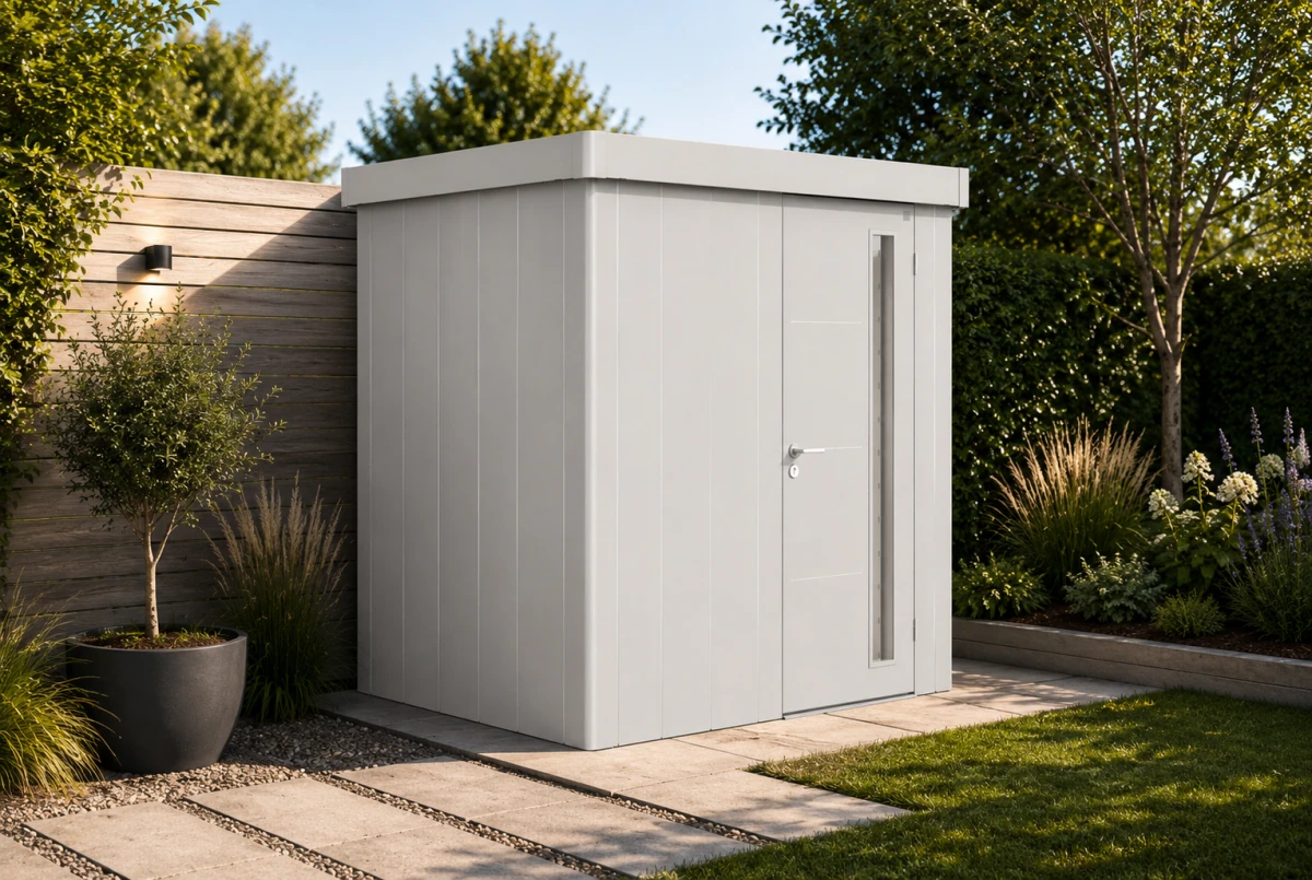 Abri de jardin métal Biohort Neo 1B porte standard 236x180 cm