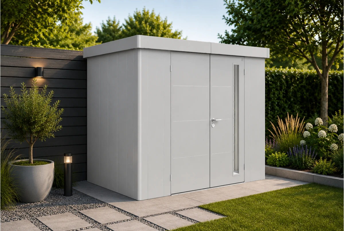 Abri de jardin métal Biohort Neo 1C double porte 292x180 cm