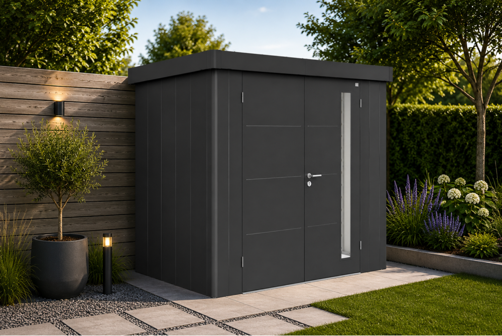 Abri de jardin métal Biohort Neo 1C porte standard 292x180 cm