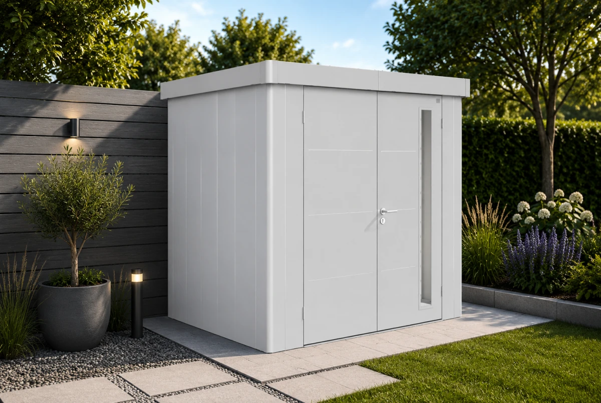 Abri de jardin métal Biohort Neo 1C porte standard 292x180 cm
