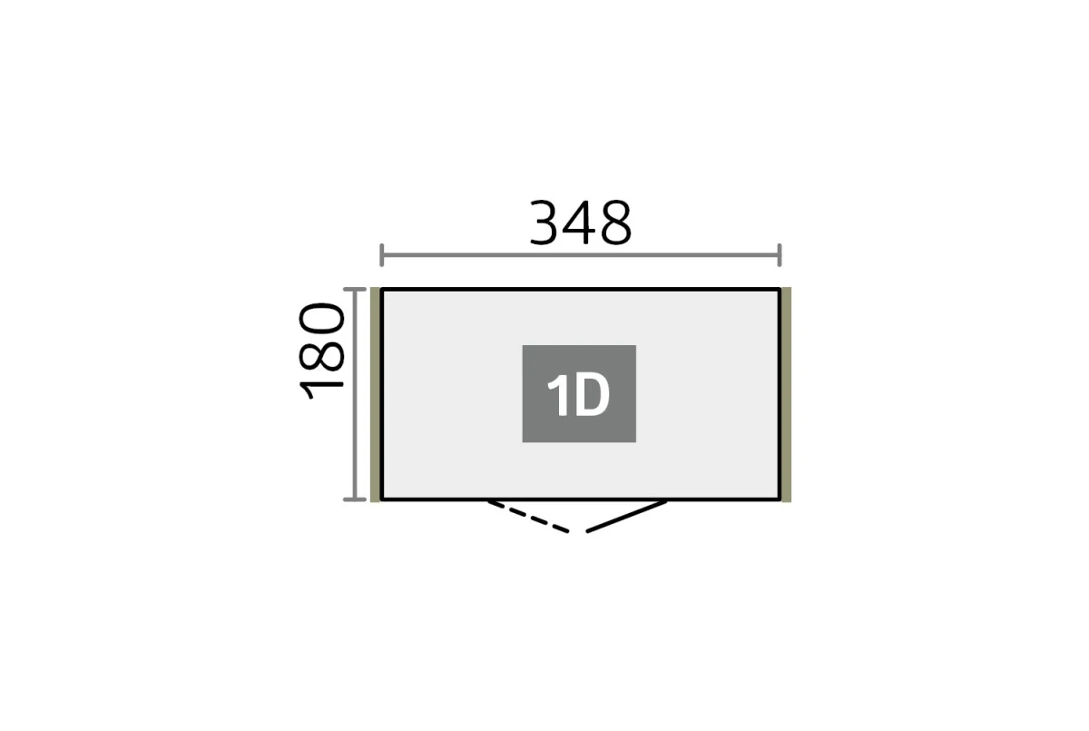 Abri de jardin métal Biohort Neo 1D double porte 348x180 cm
