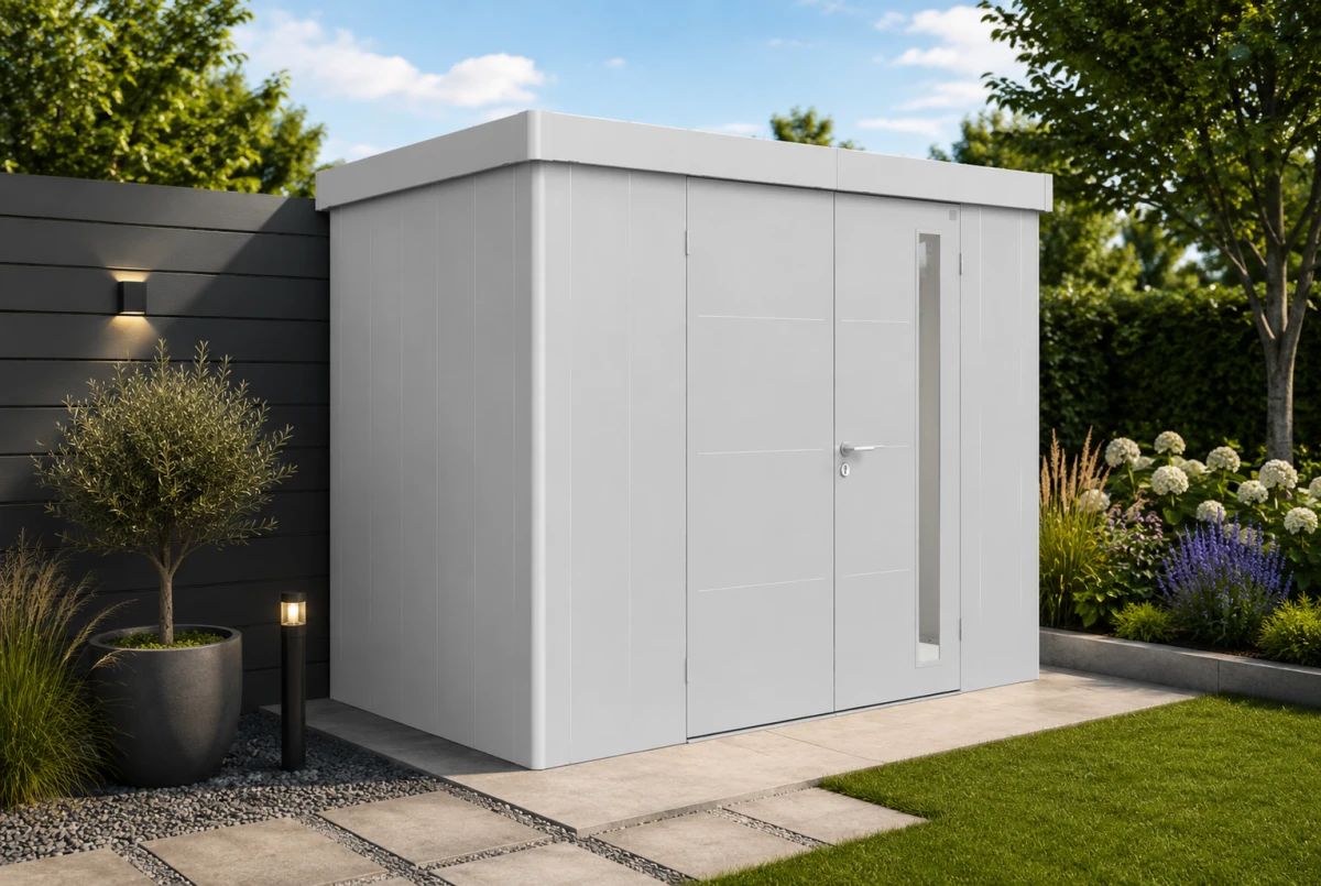Abri de jardin métal Biohort Neo 1D porte standard 348x180 cm