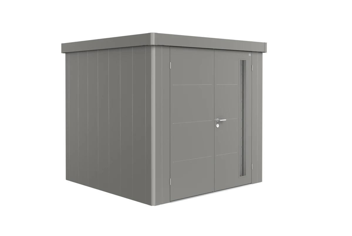 Abri de jardin métal Biohort Neo 2B double porte 236x236 cm