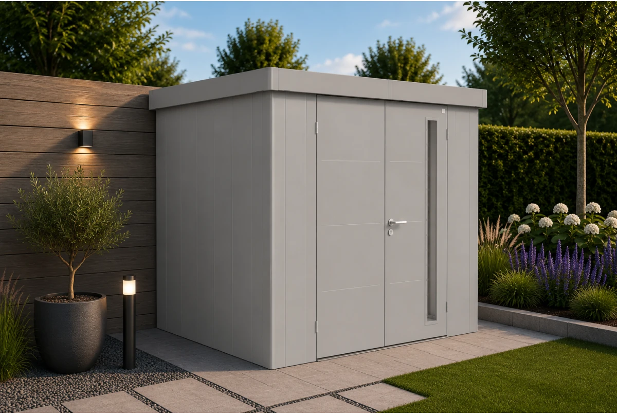 Abri de jardin métal Biohort Neo 2C double porte 292x236 cm
