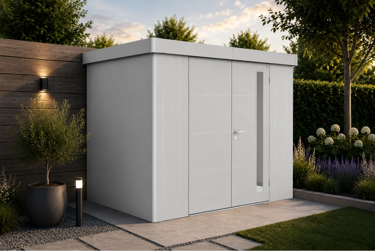 Abri de jardin métal Biohort Neo 2D double porte 348x236 cm