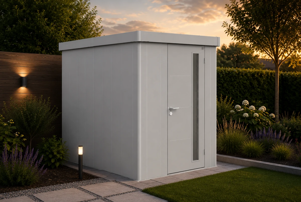Abri de jardin métal Biohort Neo 3A porte standard 180x292 cm