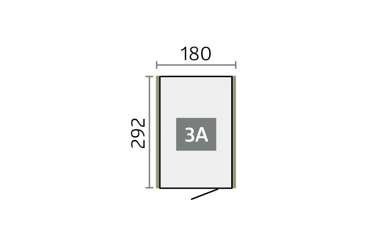 Abri de jardin métal Biohort Neo 3A porte standard 180x292 cm