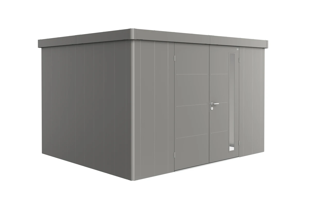 Abri de jardin métal Biohort Neo 3D double porte 348x292 cm