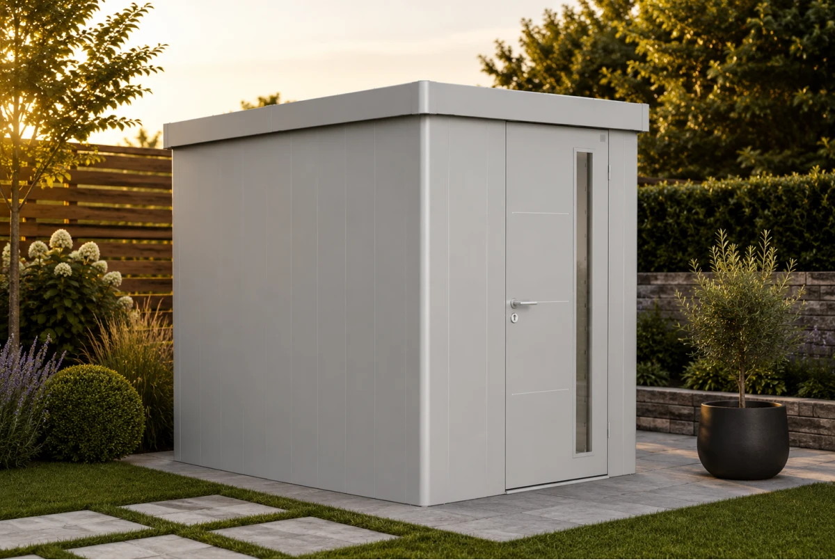 Abri de jardin métal Biohort Neo 4A porte standard 180x348 cm