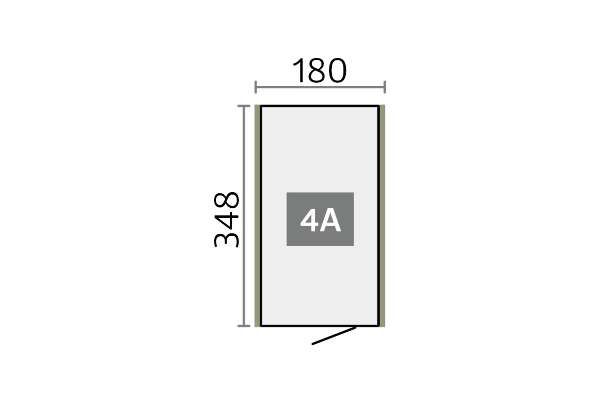 Abri de jardin métal Biohort Neo 4A porte standard 180x348 cm