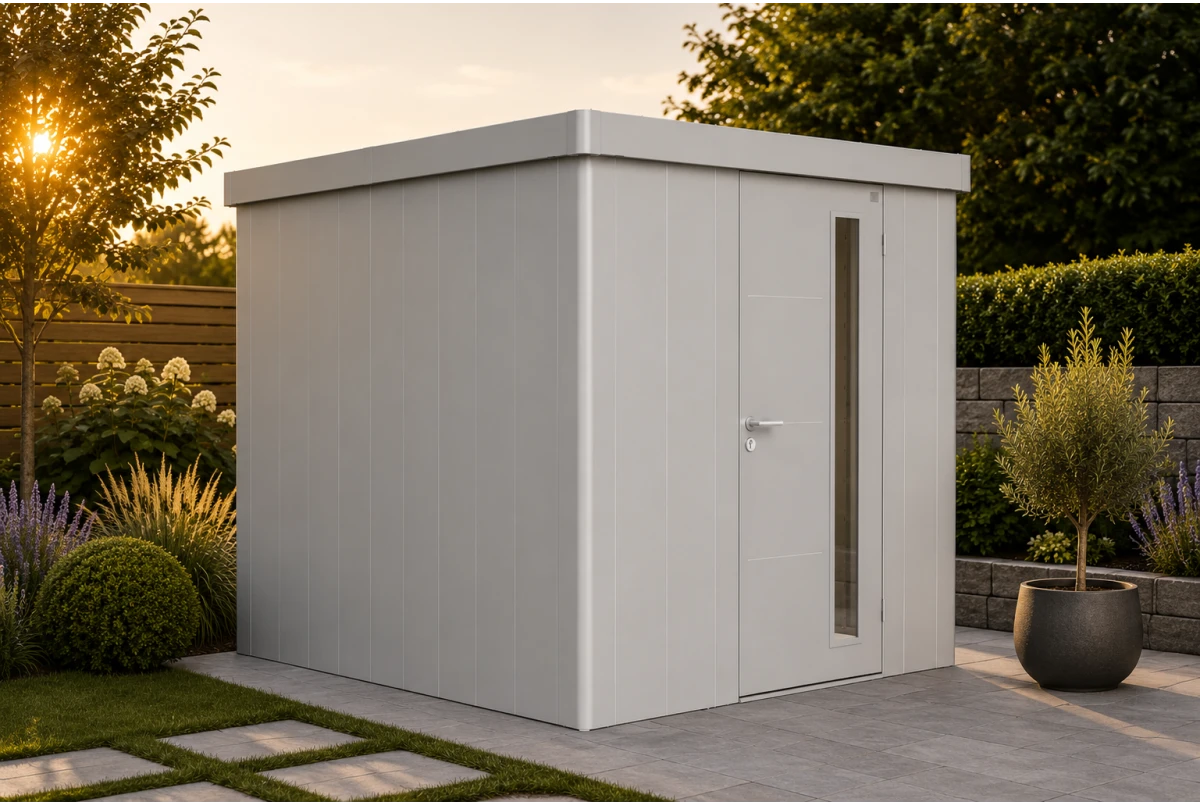 Abri de jardin métal Biohort Neo 4B porte standard 236x348 cm