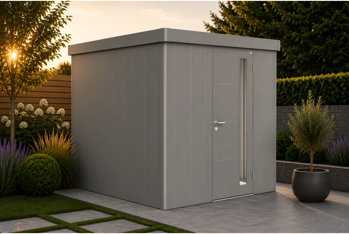 Abri de jardin métal Biohort Neo 4B porte standard 236x348 cm