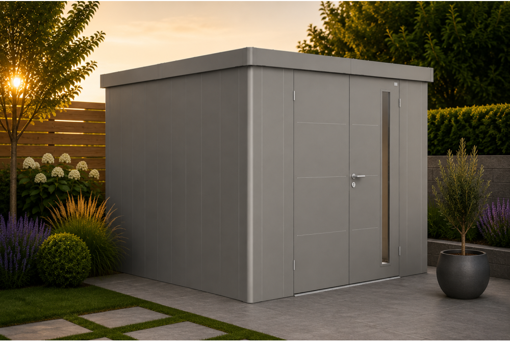 Abri de jardin métal Biohort Neo 4C double porte 292x348 cm