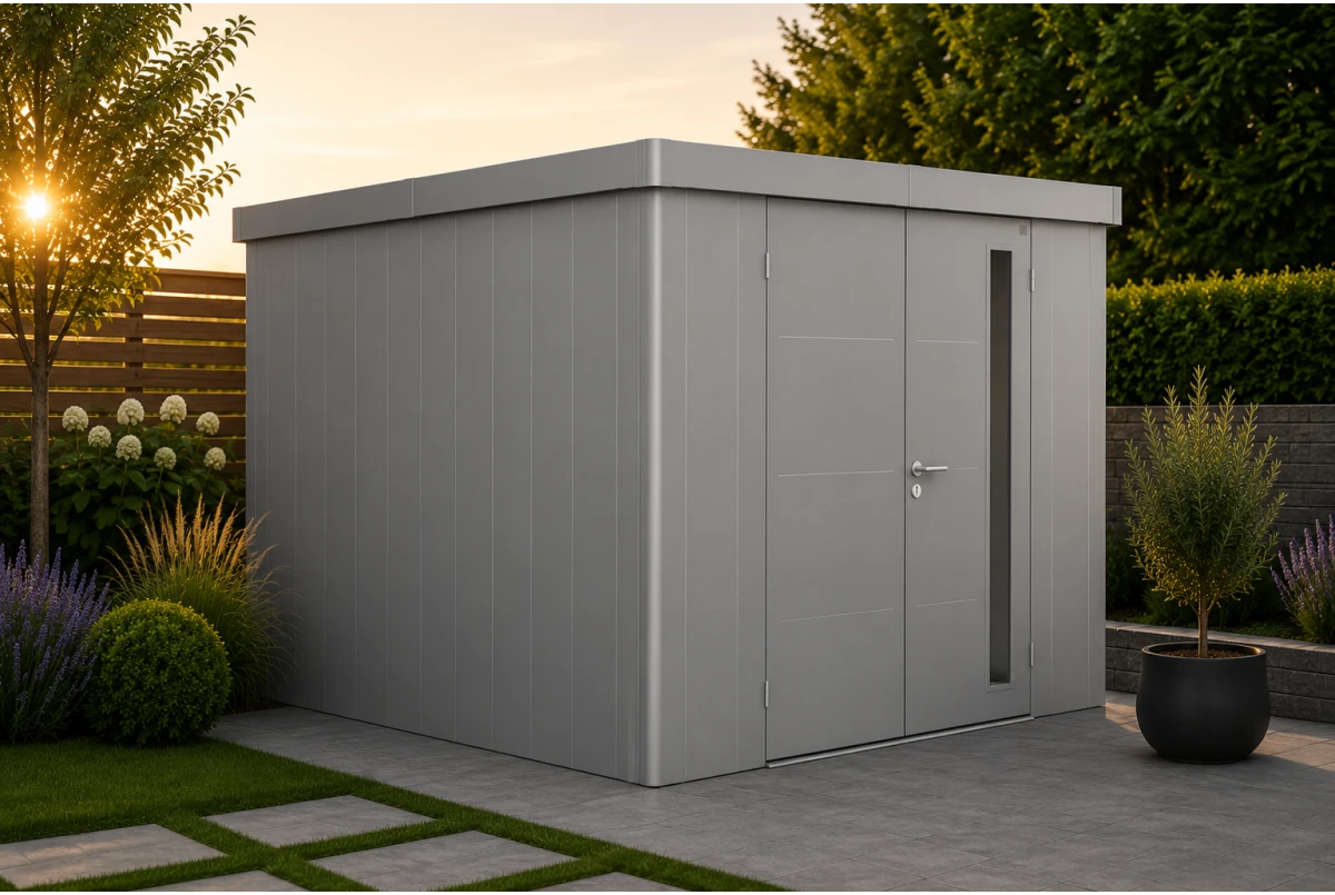 Abri de jardin métal Biohort Neo 4C double porte 292x348 cm