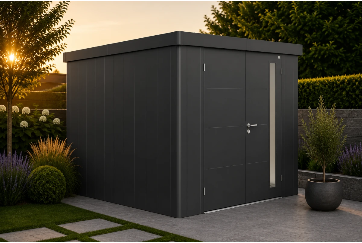 Abri de jardin métal Biohort Neo 4C double porte 292x348 cm