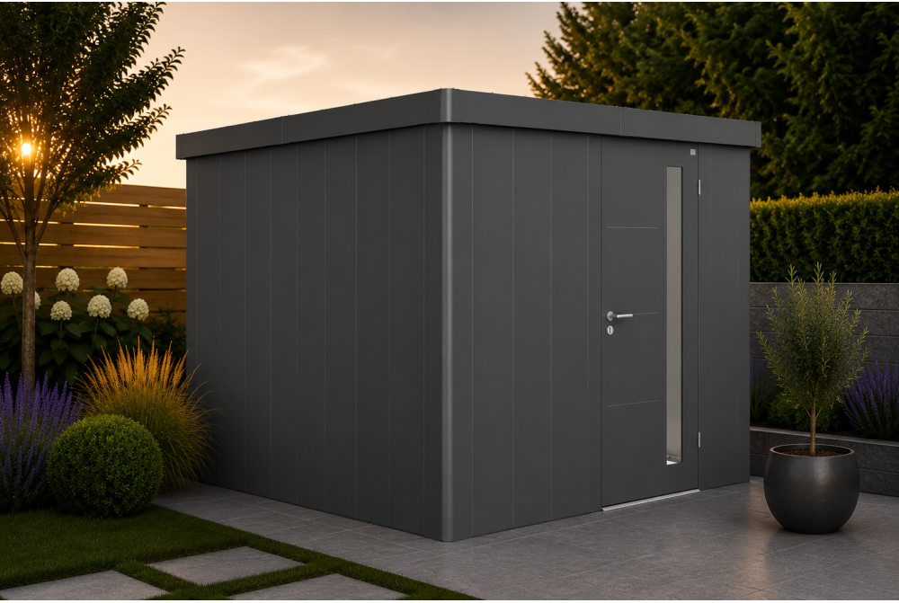 Abri de jardin métal Biohort Neo 4C porte standard 292x348 cm
