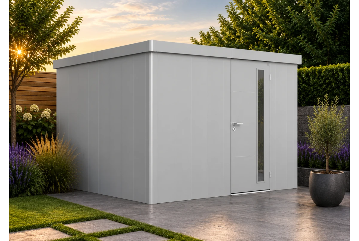 Abri de jardin métal Biohort Neo 4D porte standard 348x348 cm