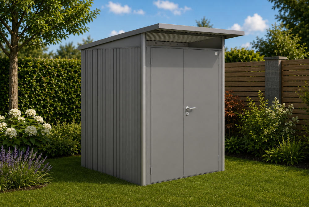 Abri métal BIOHORT AvantGarde A1 double porte