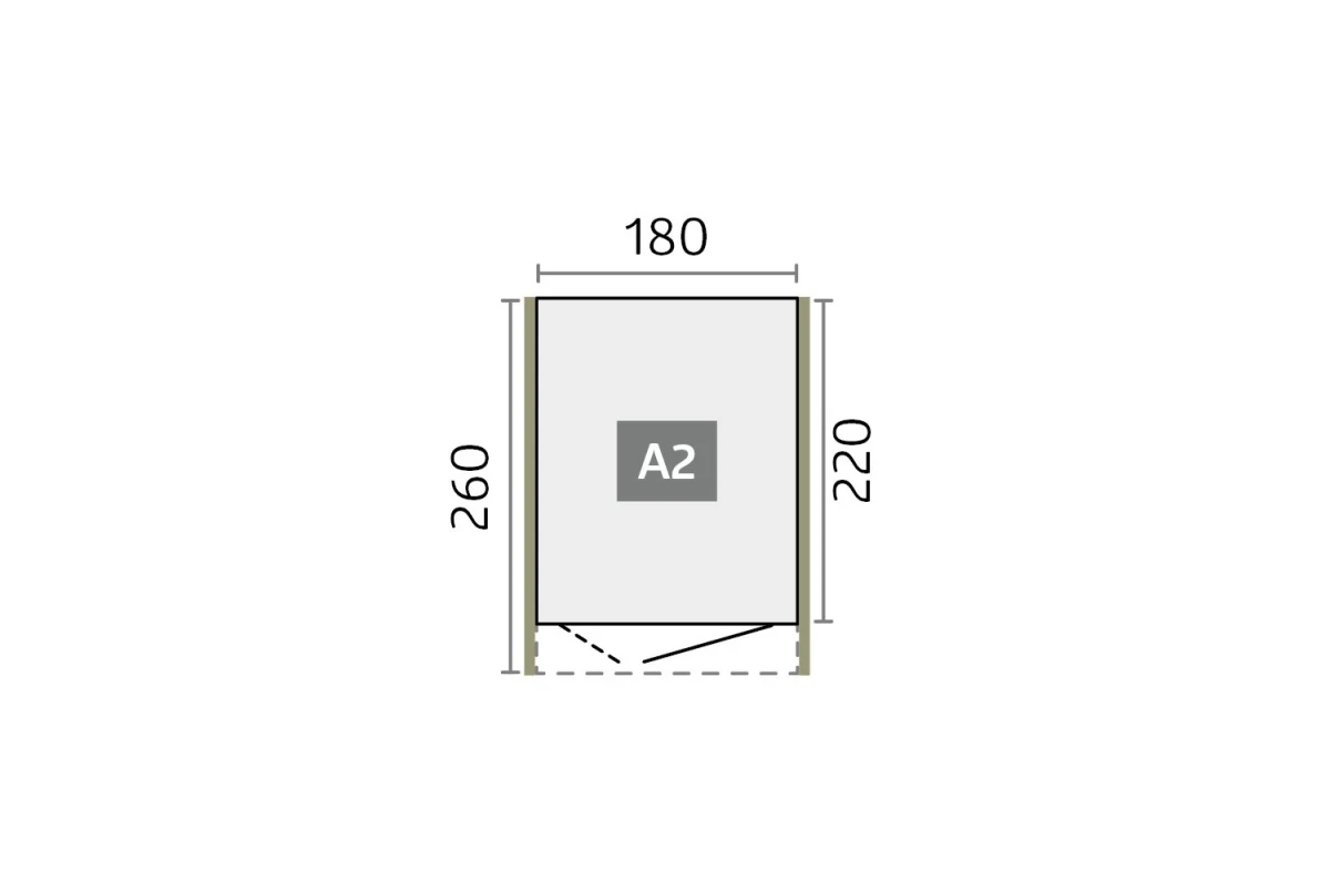 Abri métal BIOHORT AvantGarde A2 double porte
