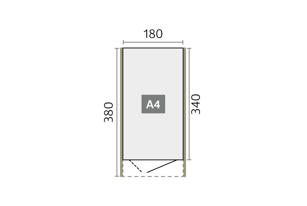 Abri métal BIOHORT AvantGarde A4 double porte