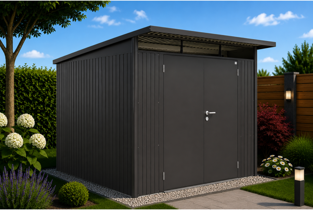 Abri métal BIOHORT AvantGarde A7 double porte