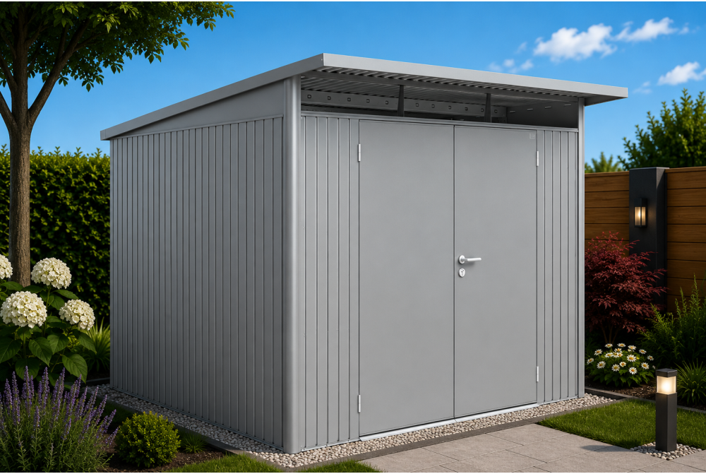 Abri métal BIOHORT AvantGarde A7 double porte
