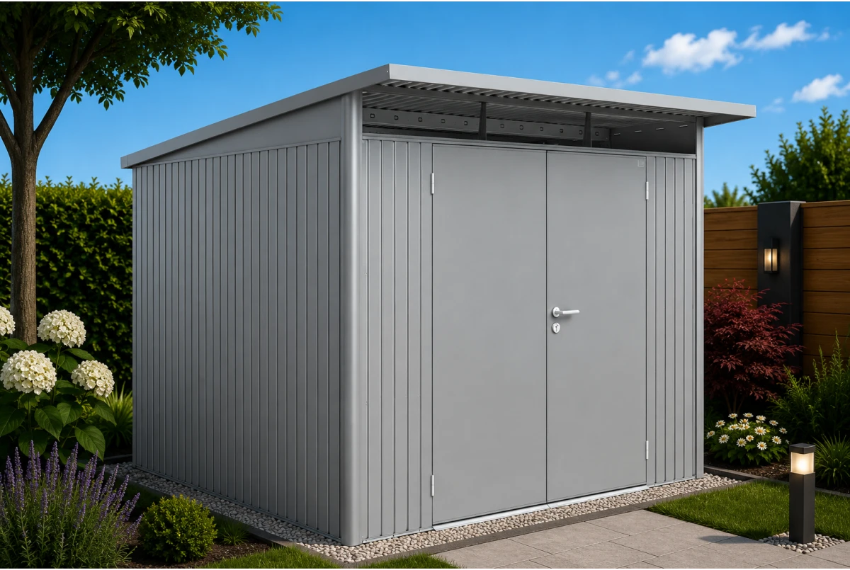 Abri métal BIOHORT AvantGarde A7 double porte