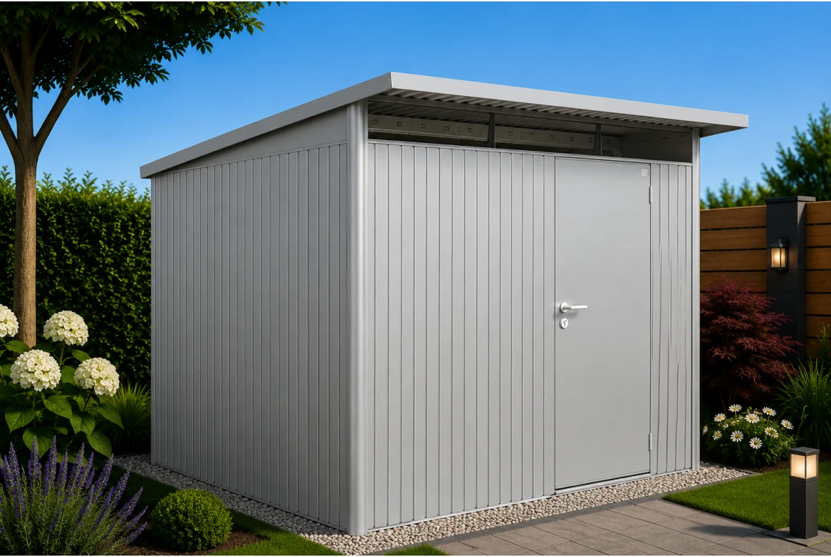 Abri métal BIOHORT AvantGarde A7 porte simple