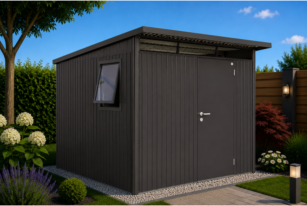 Abri métal BIOHORT AvantGarde A7 porte simple