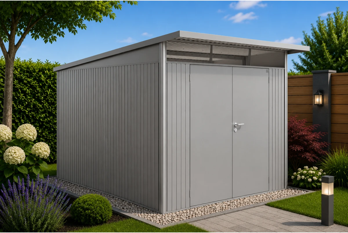 Abri métal BIOHORT AvantGarde A8 double porte