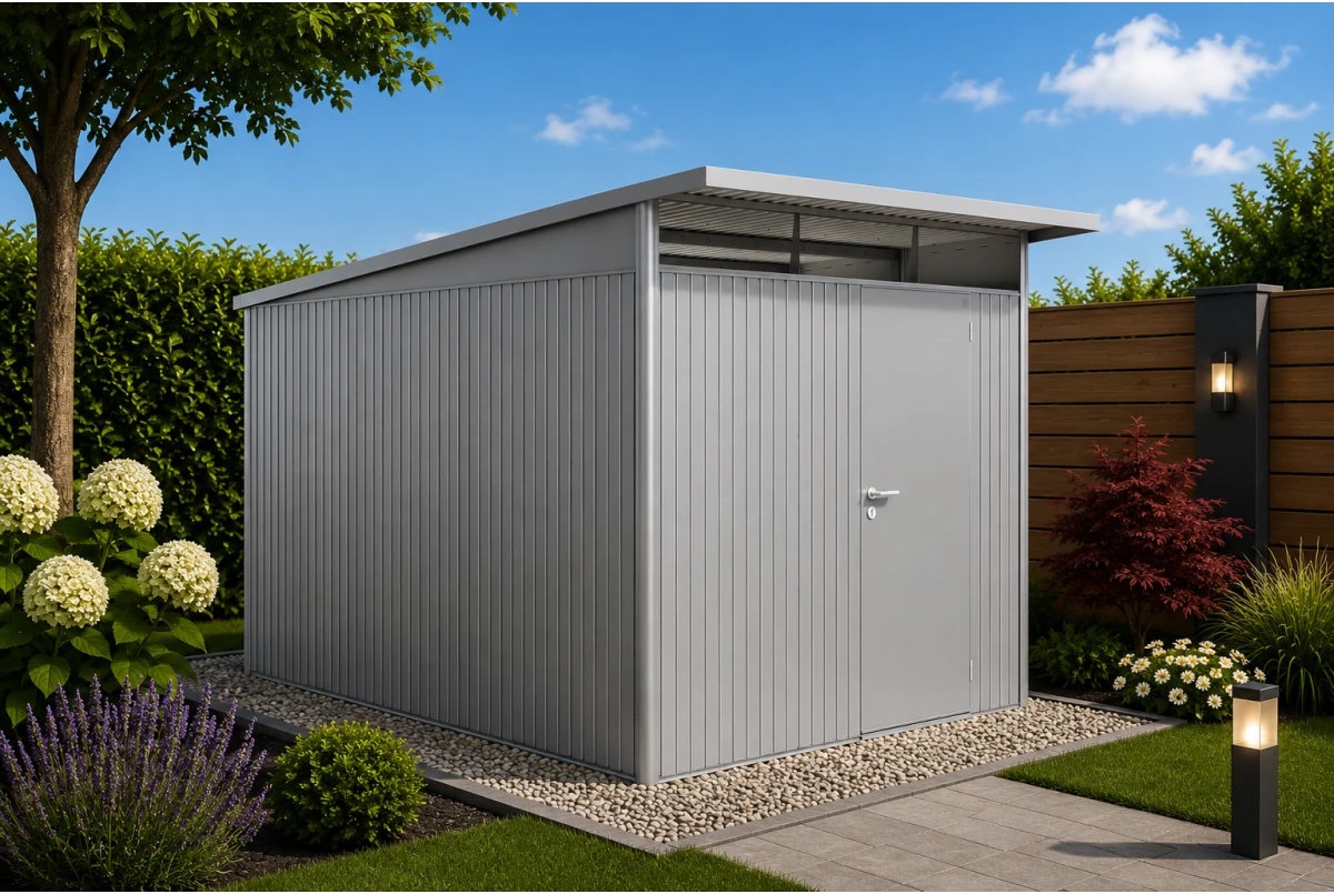 Abri métal BIOHORT AvantGarde A8 porte simple
