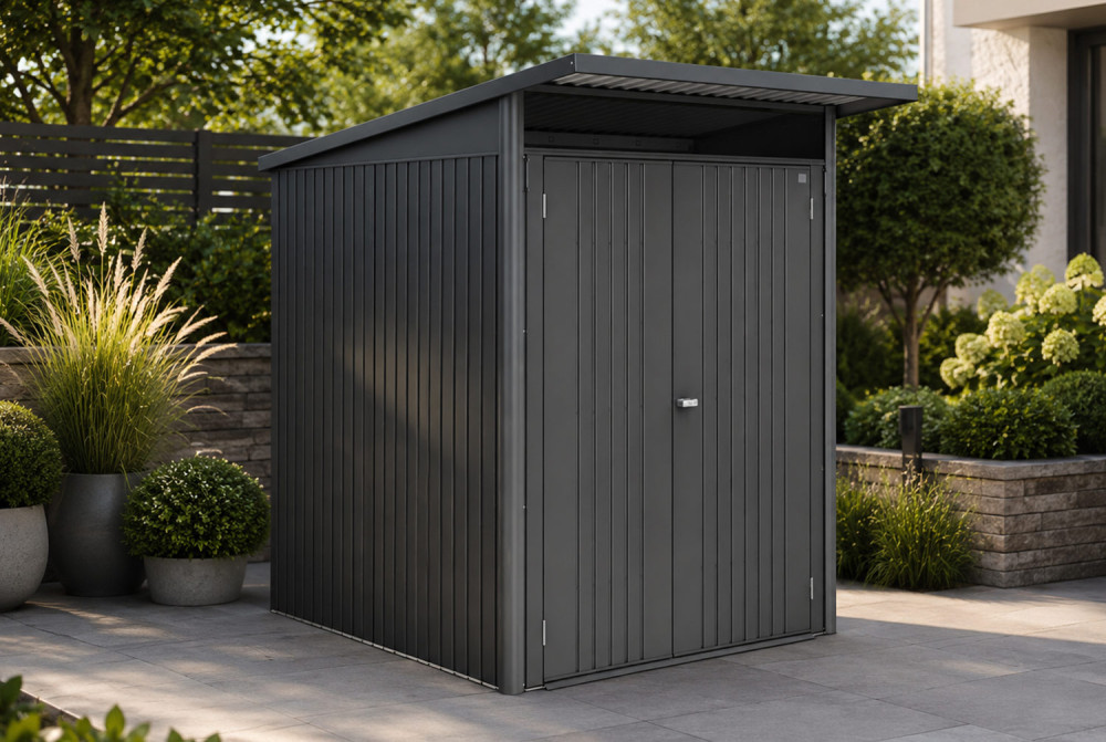 Abri métal BIOHORT AvantGarde ECO A1 double porte