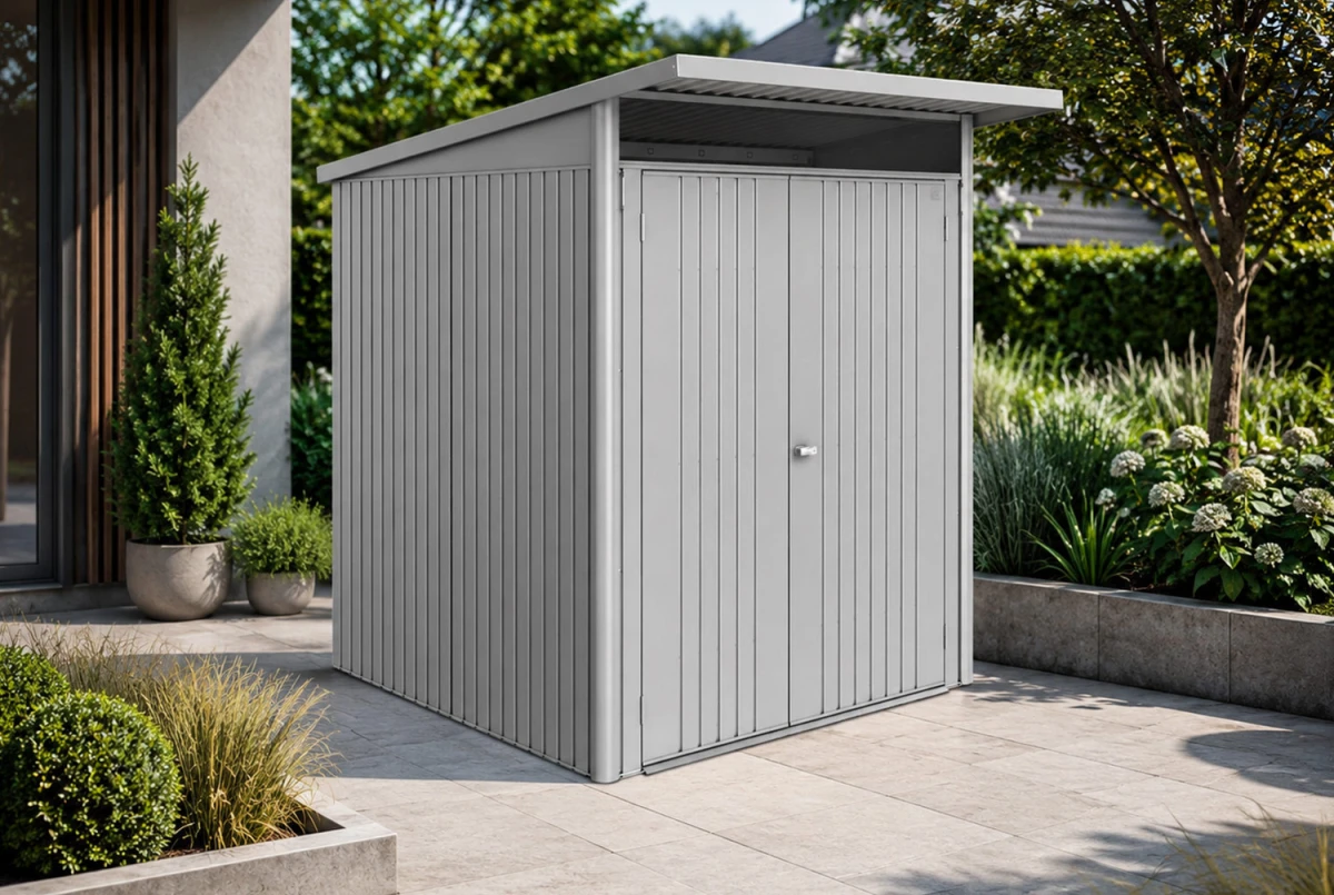 Abri métal BIOHORT AvantGarde ECO A1 double porte