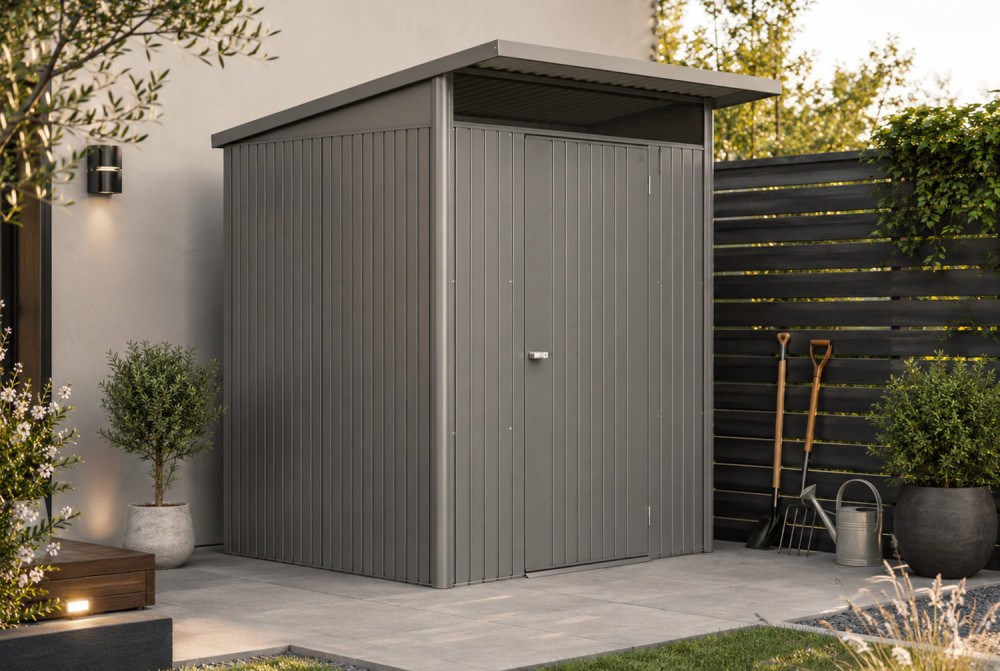 Abri métal BIOHORT AvantGarde ECO A1 porte simple