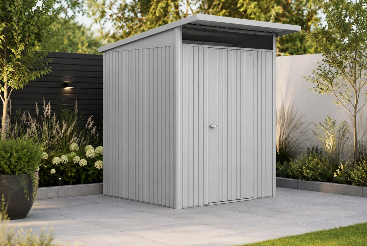 Abri métal BIOHORT AvantGarde ECO A1 porte simple