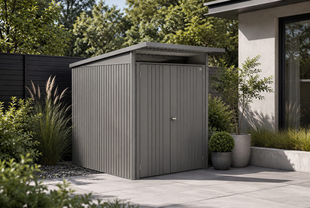 Abri métal BIOHORT AvantGarde ECO A2 double porte