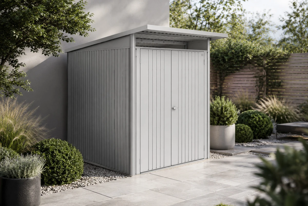 Abri métal BIOHORT AvantGarde ECO A2 double porte