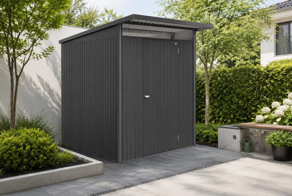 Abri métal BIOHORT AvantGarde ECO A2 porte simple