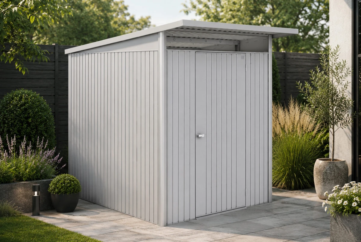 Abri métal BIOHORT AvantGarde ECO A2 porte simple