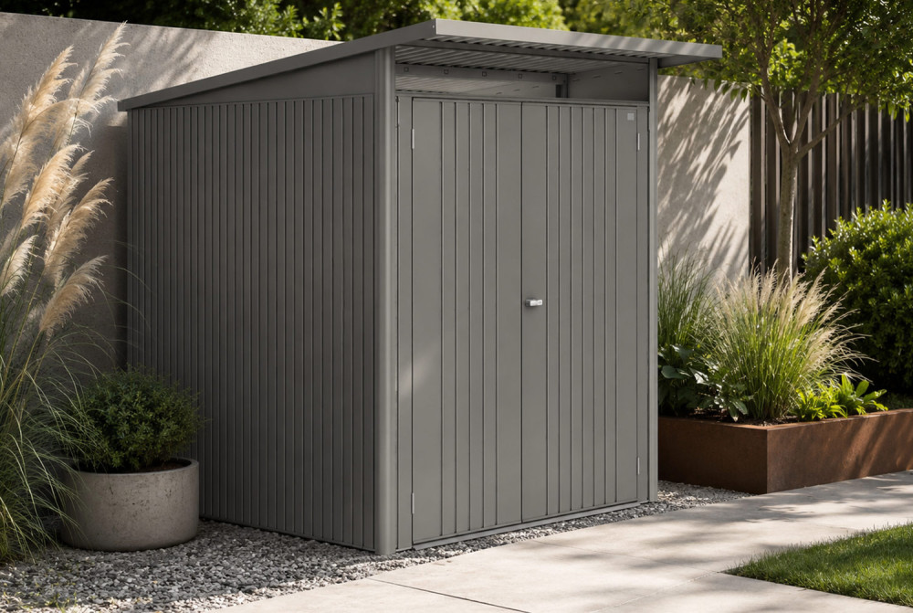 Abri métal BIOHORT AvantGarde ECO A3 double porte