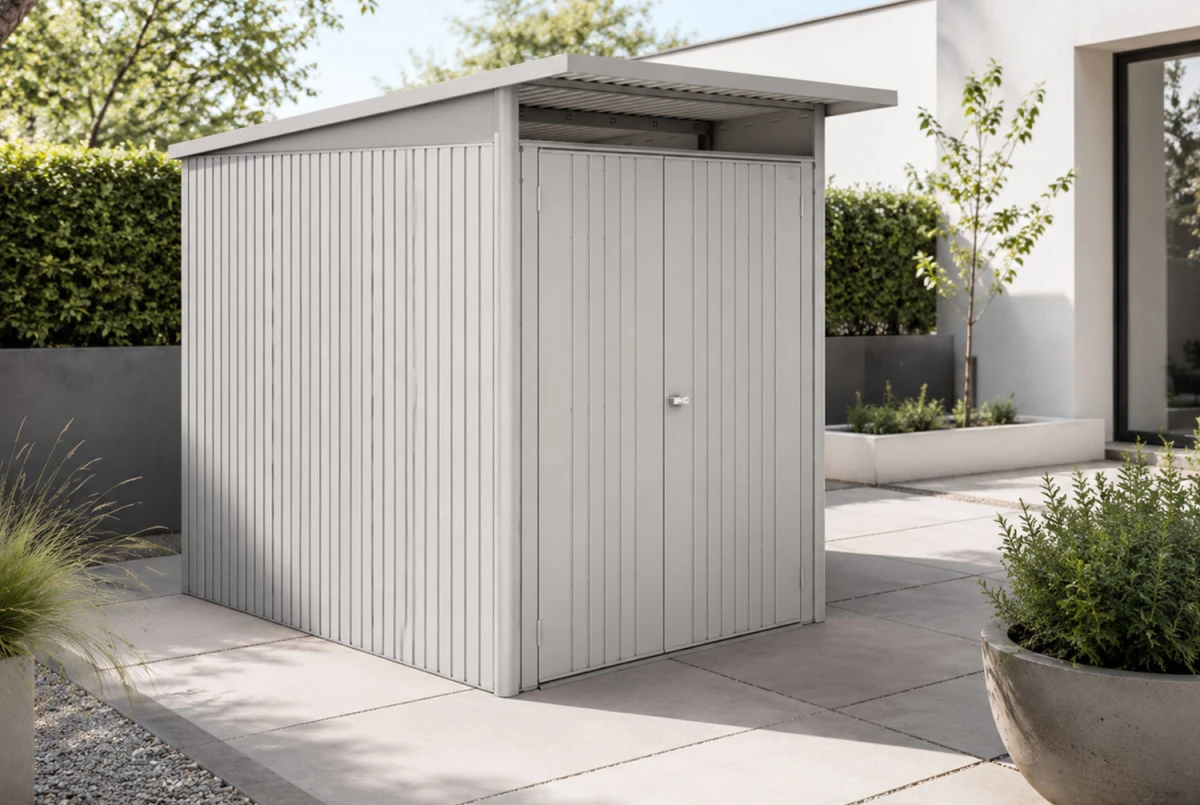 Abri métal BIOHORT AvantGarde ECO A3 double porte