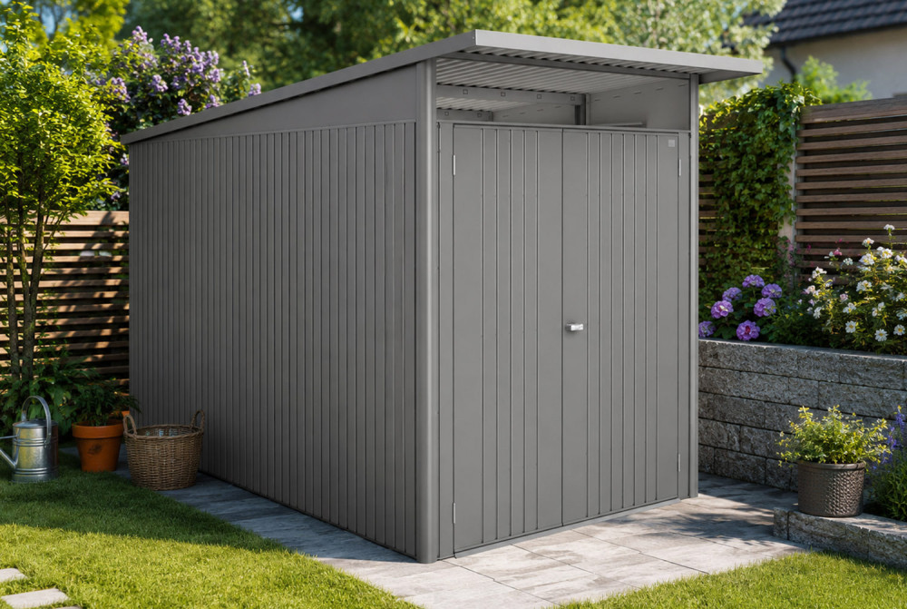 Abri métal BIOHORT AvantGarde ECO A4 double porte