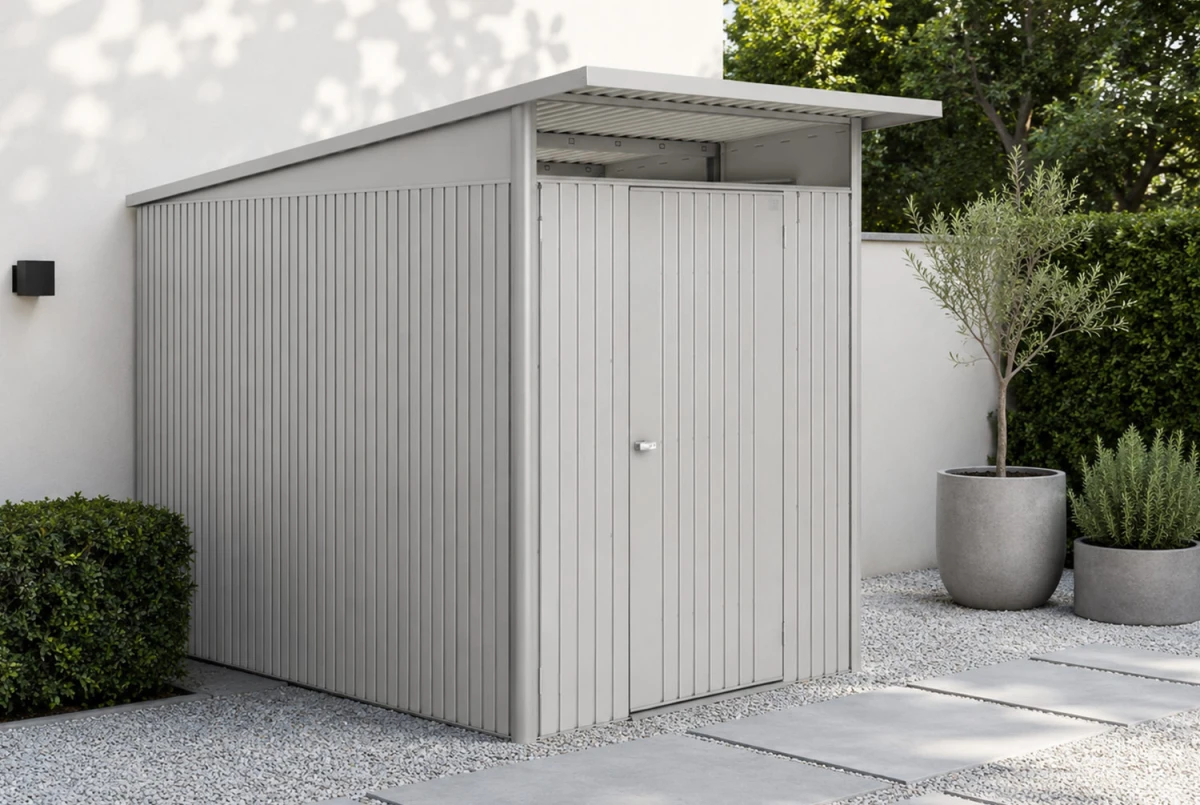 Abri métal BIOHORT AvantGarde ECO A4 double porte